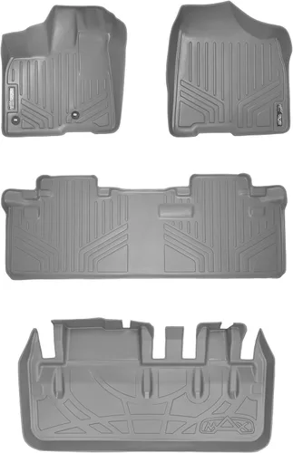 Miniatura 21 de SMARTLINER Alfombrilla de suelo para maletero de carga para todo tipo de clima, detrás de la segunda fila para Toyota Sienna 2011-2012