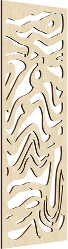Miniatura 18 de 9 3/8"W x 24 3/8"H x 1/4"T Northfield Decorativos Paneles de Pared de Madera Calado, Abedul