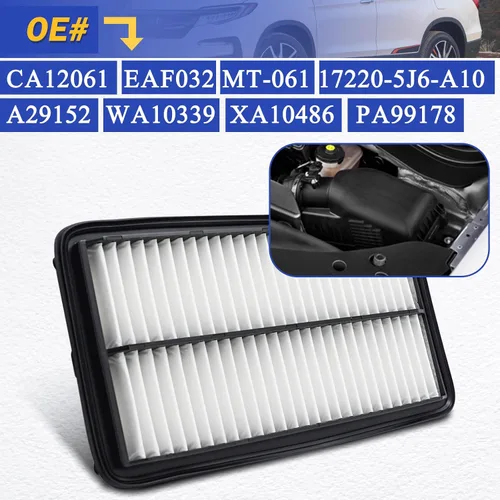 Miniatura 6 de CA12061 Filtro de aire de motor para Honda 2016-2022 Pilot 2018-2020 Odyssey 2019-2023 Passport 2017-2022 Ridgeline 2016-2020 Acura MDX 2021-2023