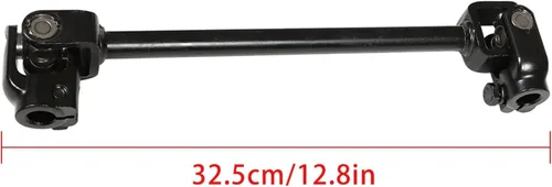 Miniatura 3 de munirater Kit de acero para volante de 11.811 in, piñón de engranaje de 12.598 in, eje ajustable, repuesto para Go Kart de 110 CC