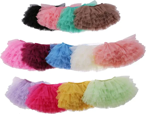 Miniatura 5 de Falda tutú para niña pequeña de 6 capas de tul tutús 1-8T