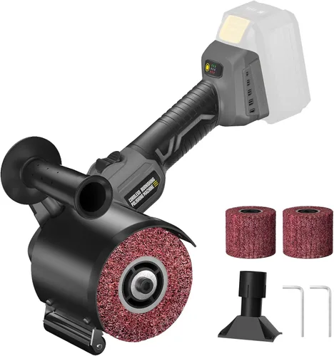 VERVEWAVE Cordless Burnishing Polishing Machine for Dewalt 20V Max Battery (No Battery), Surface Conditioning Tool with 6 Variable Speeds and Guide