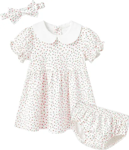 Miniatura 148 de pureborn Vestido de bebé niña 0-24 meses