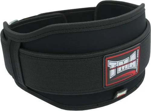 Miniatura 3 de TMA Cinturón de levantamiento de pesas FITNESS con doble soporte de espalda para entrenamiento de gimnasio, cinturones de 5 pulgadas de ancho