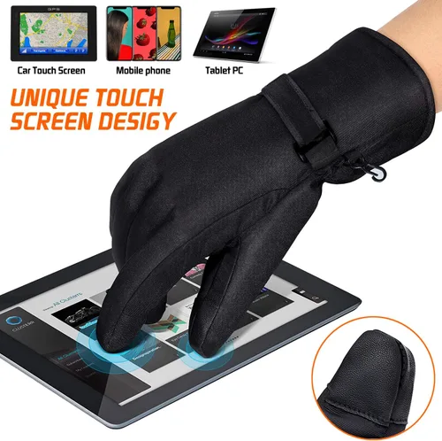 Miniatura 4 de Guantes térmicos para hombres y mujeres, guantes térmicos recargables con calefacción impermeable para motocicleta de invierno, guantes cálidos