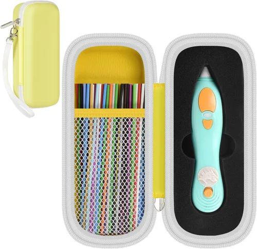 Miniatura 2 de GWCASE Funda compatible con 3Doodler Start+ Essentials Juego de bolígrafos 3D para niños, organizador de almacenamiento de bolígrafos 3D, soporte
