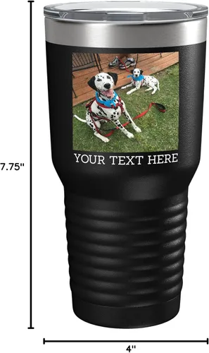 Miniatura 8 de Vaso personalizado de 30 onzas (17 colores) con foto impresa con aislamiento térmico de acero inoxidable recubierto de polvo con tapa, regalo