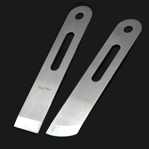 Miniatura 9 de WUTA Cuchillo de skiving cuchillo de adelgazamiento de cuero 420B martensítico acero inoxidable artesanía esquiadores diseño profesional DIY Hoja