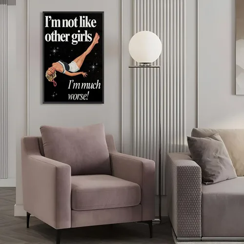 Miniatura 65 de Pósteres de citas divertidas con texto en inglés «Better Late Than Feug», lienzo minimalista con fondo blanco, arte de pared, frutas frescas