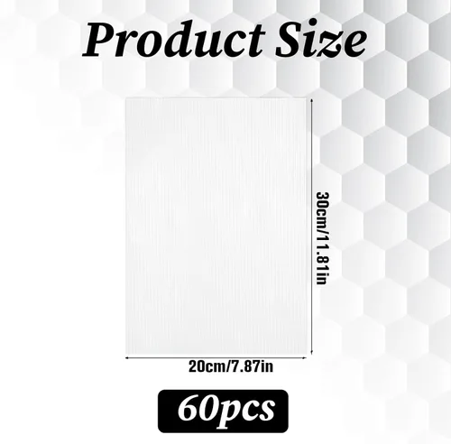 Miniatura 2 de 60 estabilizadores solubles en agua de 8 x 12 pulgadas, estabilizadores solubles en agua para bordados, estabilizadores transparentes para patrones