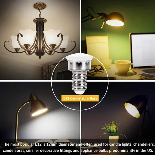 Miniatura 3 de Bombillas LED E12 de 5 W, juego de 6 bombillas de vela que cambian de color, base pequeña B11 equivalente a 40 W, 560 lúmenes, RGB + 2700 K blanco