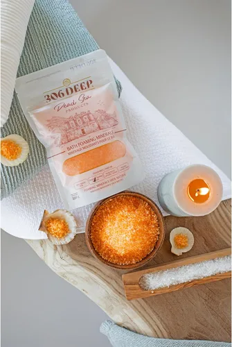 Miniatura 3 de 306 sales de baño de aguas muertas profundas minerales espumantes – Mineral grueso naranja del mar muerto para remojar con aceites esenciales