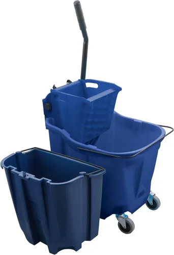 Miniatura 2 de Carlisle FoodService Products Omnifit - Cubo para trapeador con escurridor de prensa lateral e inserto de agua sucia para limpieza de pisos