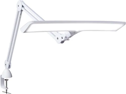 Daylight Company Lumi Lámpara de tarea, +95 CRI, 4000 Lux, luz artesanal, lámpara de escritorio súper brillante, regulable al tacto, 2 niveles de