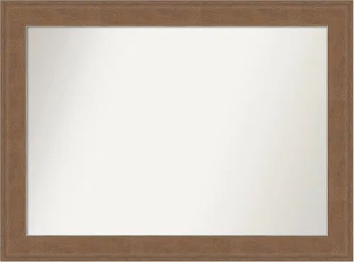 Miniatura 270 de Amanti Art Espejo de baño marrón para sobre el fregadero, 25 x 25 pulgadas, hecho a medida, espejo de tocador cuadrado marrón medio, marco de madera