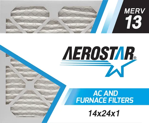 Miniatura 13 de Aerostar MERV 8 14 x 24 x 1 – 4 unidades – Filtros plisados para HVAC, horno y aire acondicionado – Elimina el polvo, la pelusa, el moho y el polen