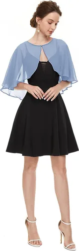 Miniatura 5 de Chales de gasa suave para cubrir el vestido de noche de boda para mujer
