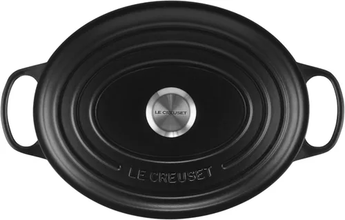 Miniatura 2 de Le Creuset - Olla holandesa ovalada de hierro fundido esmaltado, de 6.75 cuartos de galón, color regaliz