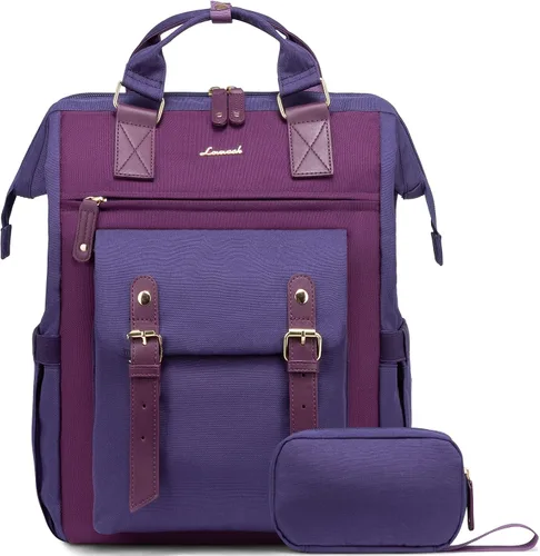Miniatura 14 de LOVEVOOK - Mochila para laptop, para viaje de trabajo, bolso de enfermera, profesor, médico, viajero, para computadora de negocios, mochila 1