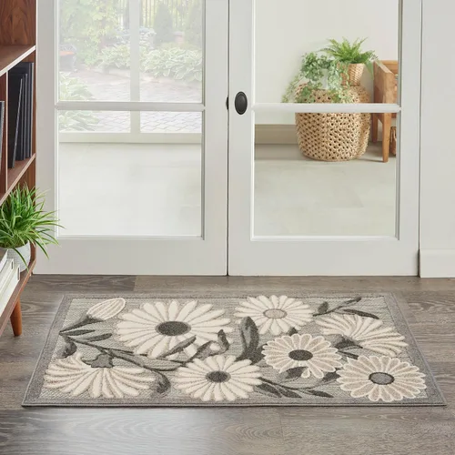 Miniatura 52 de Nourison Home Aloha - Alfombra beige de 2 pies 3 pulgadas x 12 pies, fácil de limpiar, no se desprende, para dormitorio, sala de estar, comedor