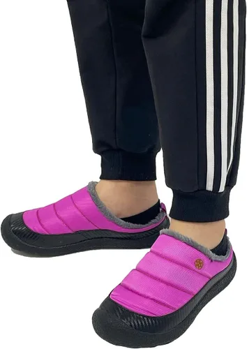Miniatura 7 de Eagsouni - Pantuflas de casa para hombre con forro de piel para invierno