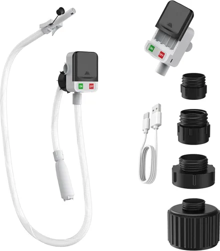 Bomba automática de transferencia de combustible, 3.2 galones por minuto, incluye manguera de transferencia de combustible de 51 pulgadas y 4