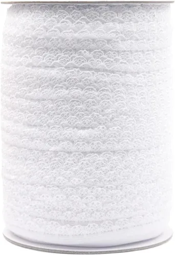 Miniatura 41 de Bristlegrass Picot Loop - Banda elástica para coser de 1/2 pulgada, 0.512 in, corona de carrete con volantes, cinta elástica de encaje para atar