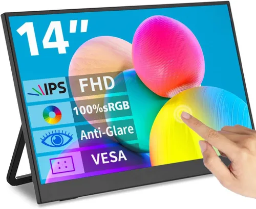 Miniatura 11 de Monitor portátil con pantalla táctil, monitor externo 1080P de 15.6 pulgadas con lápiz óptico MPP incluido, IPS, FHD, 100% sRGB, 400 nits, soporte