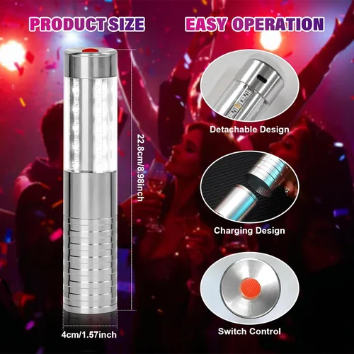 Miniatura 4 de 4 Piezas de Luces de Servicio de Botella, Luminaras Recargables para Botellas, Luminaras Reutilizables para Botellas, Luminaras de Botella