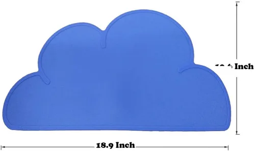 Miniatura 6 de Love Dream Tapete de silicona para alimentación de mascotas con borde elevado, antideslizante, impermeable, mantel individual para perros y gatos