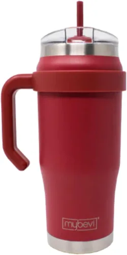 Miniatura 17 de MyBevi Outlander - Taza de viaje de acero inoxidable de alta calidad, para frío/calor, aislamiento de 3 capas, mango resistente, duradera y elegante