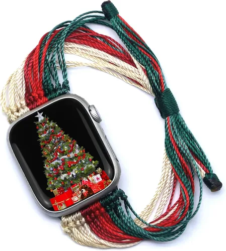 Miniatura 11 de JR.DM Correas de reloj bohemias compatibles con Apple Watch de 1.575 pulgadas, 1.614 pulgadas, 1.496 pulgadas, 1.732 pulgadas, 1.654 pulgadas, 1.772