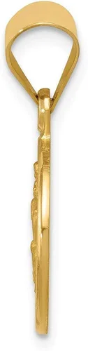 Miniatura 2 de Colgante de medalla de San Cristóbal oro amarillo de 18 quilates 0866 x 0512in