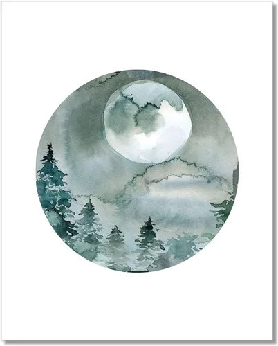 Miniatura 6 de Forest Landscape Art Prints - Nature Wall Decor - 8x10 - Set of 3 - Unframed