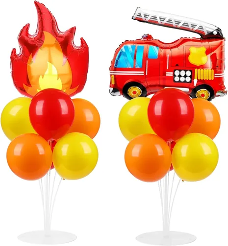 Miniatura 39 de Kit de soporte para globos de fiesta de fútbol 2 juegos con 2 globos de rugby de aluminio tipo bola, centro de mesa temático de fútbol para mesas