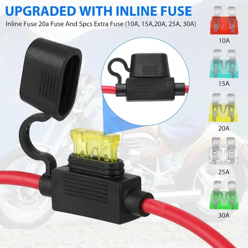 Miniatura 2 de Linkstyle 2 conectores rápidos de enchufe de alimentación SAE de 2 pies 10 AWG a junta tórica, cable de extensión SAE para generador solar, cargador