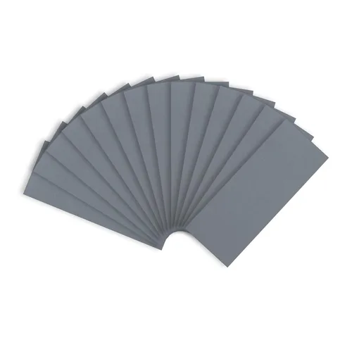 Miniatura 48 de Papel de lija de grano 120, hojas de lijado en seco y húmedo de 9 x 3.6 pulgadas para acabado de muebles de madera, lijado de metal y pulido