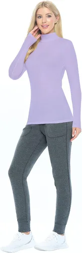 Miniatura 2 de Natural Uniforms Camiseta de manga larga con cuello alto falso para mujer