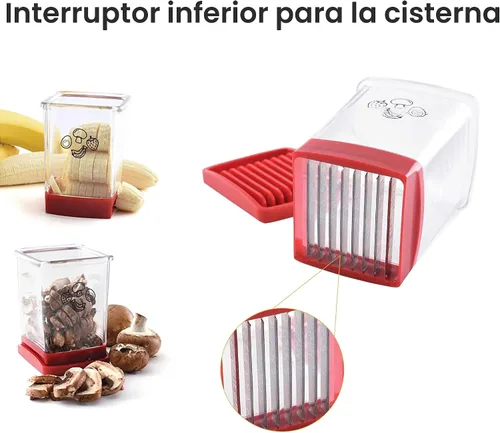Miniatura 2 de Cortador y picador de frutas - Cortador de tazas para fresa, uva, plátano, champiñones, utensilios de cocina para frutas y verduras, herramienta