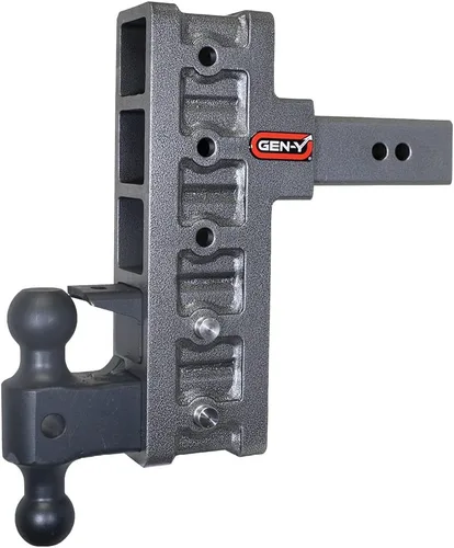 GEN-Y Hitch Enganche de remolque compensado para receptor de 2.5 pulgadas, elevación de 3 pulgadas/caída de 9 pulgadas con 5 posiciones ajustables,