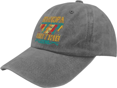 Miniatura 2 de Dad Hats GGRANDPA The MRN The Myth The Hunting Legend Gorra de béisbol, divertida gorra para hombre Pigmento gris