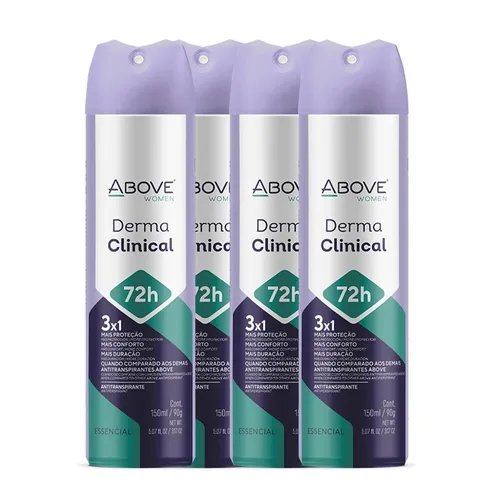 Miniatura 9 de ABOVE 72 Hours Derma Clinical Desodorante antitranspirante, Neymar Jr Mujeres, 3.17 oz – Desodorante para hombres – Notas de mandarina, cacao