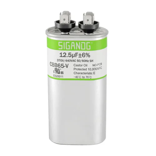 Miniatura 24 de 80/5 uF 80+5 MFD 370V o 440V CBB65 Capacitor Redondo de Arranque de Doble Funcionamiento 80 5 uF MFD 370 440 Voltios VAC para Condensador