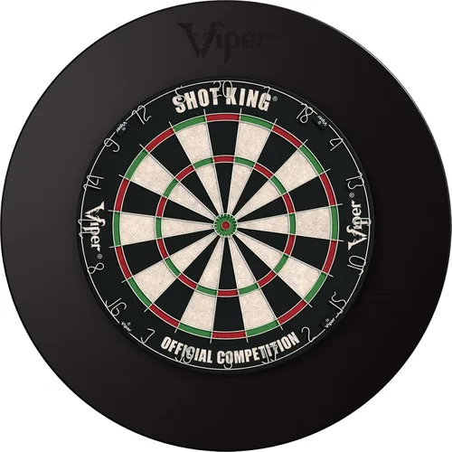 Miniatura 7 de Viper by GLD Products Guardian Dartboard Surround Sisal/Bristle Steel-Tip Dartboard Wall Protector, Black, for 17.75” Steel tip Dart Board