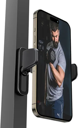 Miniatura 14 de APPS2Car [Paquete de 2] Soporte magnético para teléfono de gimnasio, ajustable en 360°, compatible con teléfonos inteligentes de 4.7 a 6.5 pulgadas