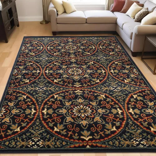Miniatura 9 de Superior Alfombra de área interior con respaldo de yute, decoración moderna del piso para el hogar, pasillo, sala de estar, cubierta de suelo