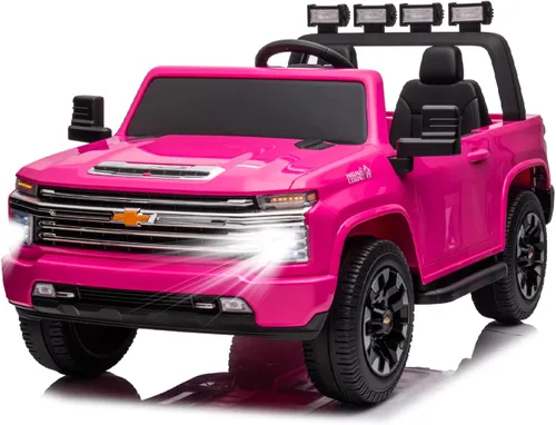 Miniatura 9 de 24V 4WD vehículo de juguete conducido, 2 plazas con licencia Chevrolet Silverado HD con control remoto, camión eléctrico para niños con batería