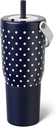 Miniatura 11 de BrüMate Resa - Vaso de viaje 100% a prueba de fugas de 25 onzas con asa y pajilla, popote SoftSip flexible, funda de silicona para mayor