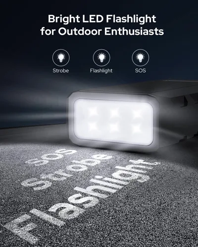 Miniatura 7 de Apowking Banco de Energía con Toma de CA, 65W Banco de Batería Portátil para Laptop Carga Rápida, 88.8Wh/24000mah Estación de Energía para Camping