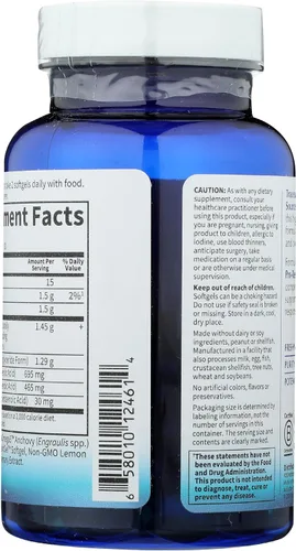Miniatura 3 de Garden of Life Aceite de pescado omega avanzado formulado por el Dr. - Limón, 1,290 mg de EPA, DHA + DPA en forma de triglicéridos, suplemento Omega